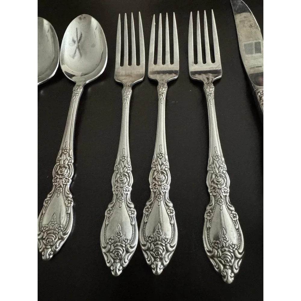 Oneida WORDSWORTH Stainless Flatware‎ 9 Pieces Spoon Fork Knife